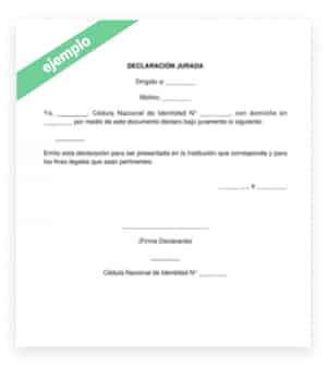 Declaración Notarial